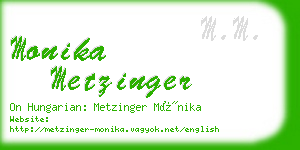 monika metzinger business card